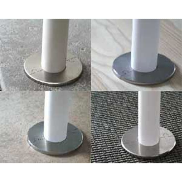 Click One Two roset, børstet rustfrit stål, 22 mm - 1/2"