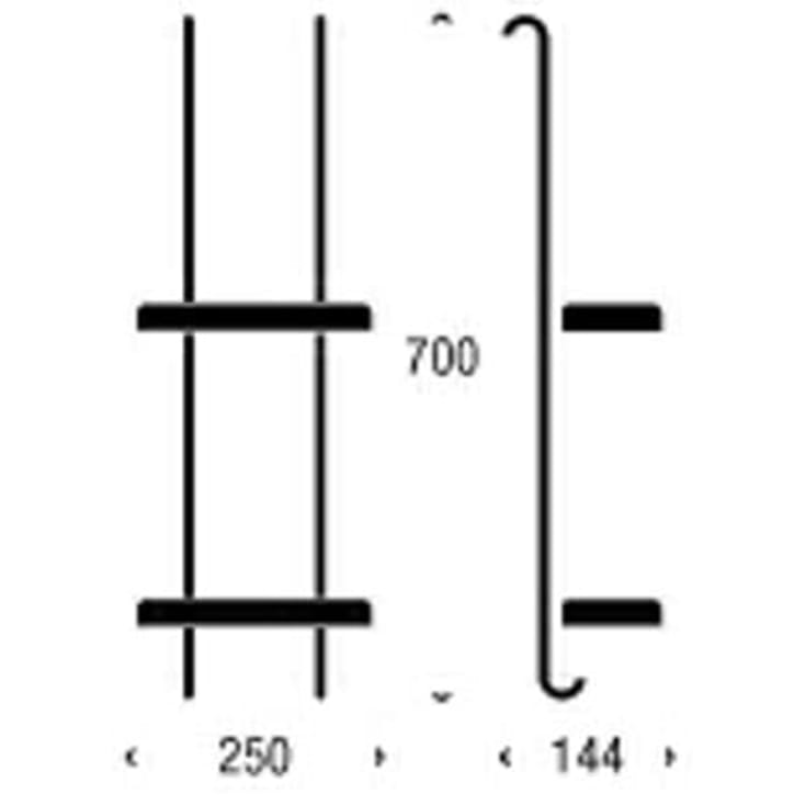 Frost Nova2 brusehylde, krom