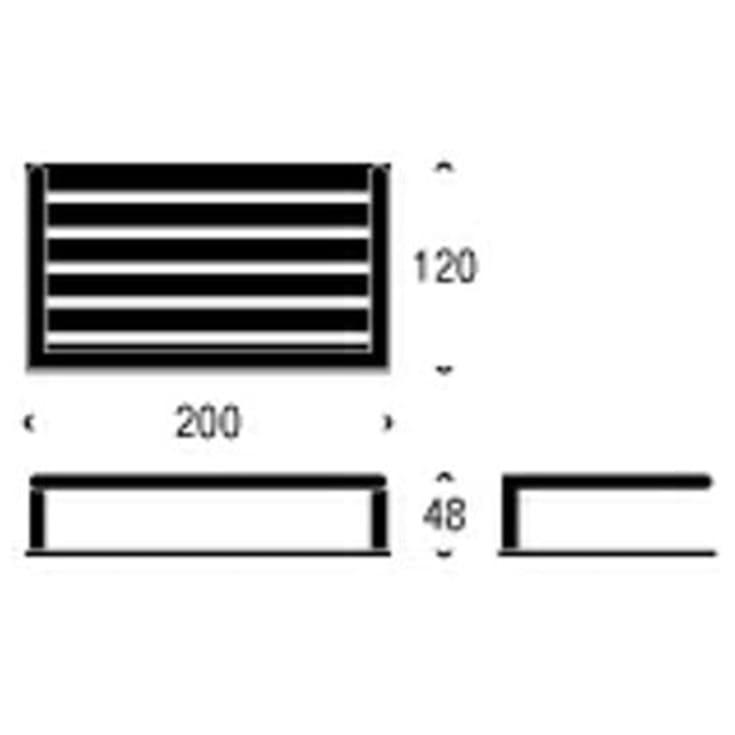 Frost Nova2 brusehylde, rustfrit stål