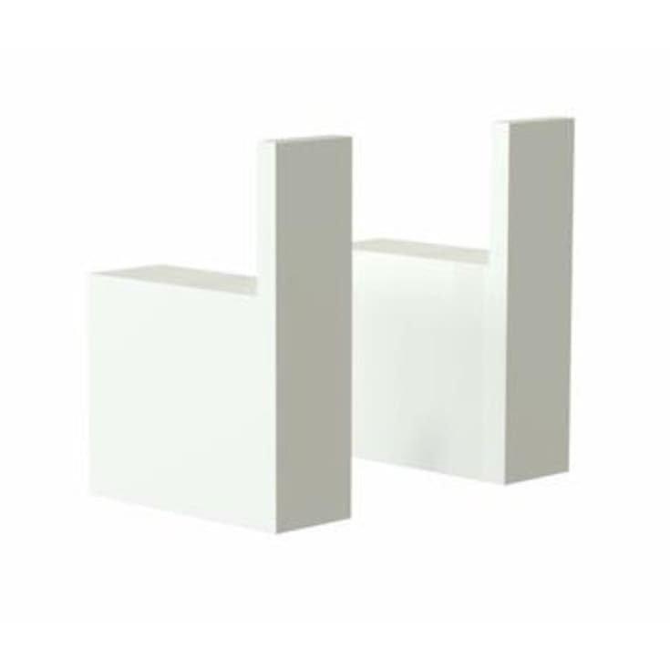 Frost Quadra håndklædekrog, 2 stk., hvid