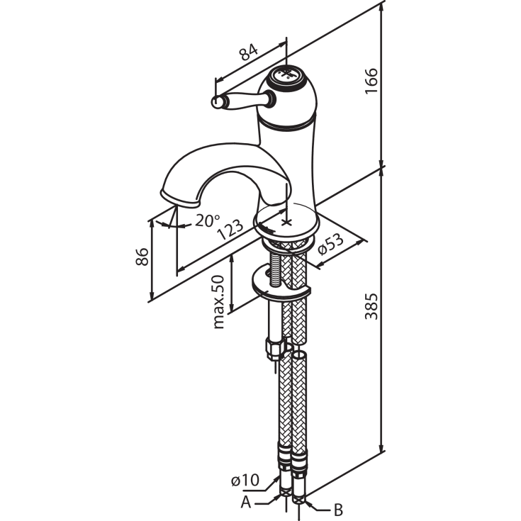 Damixa Tradition servantbatteri, kobber