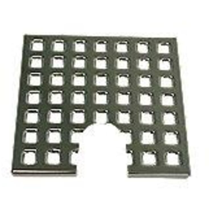 H.F. Hansen afløbsrist, 136x136 mm, rustfrit stål