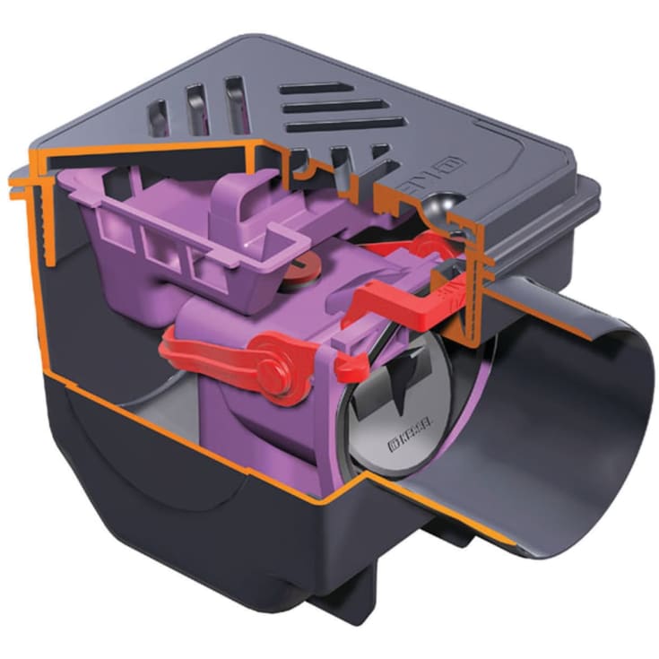Drehfix gulvafløb m/højtvandslukke Ø110 mm