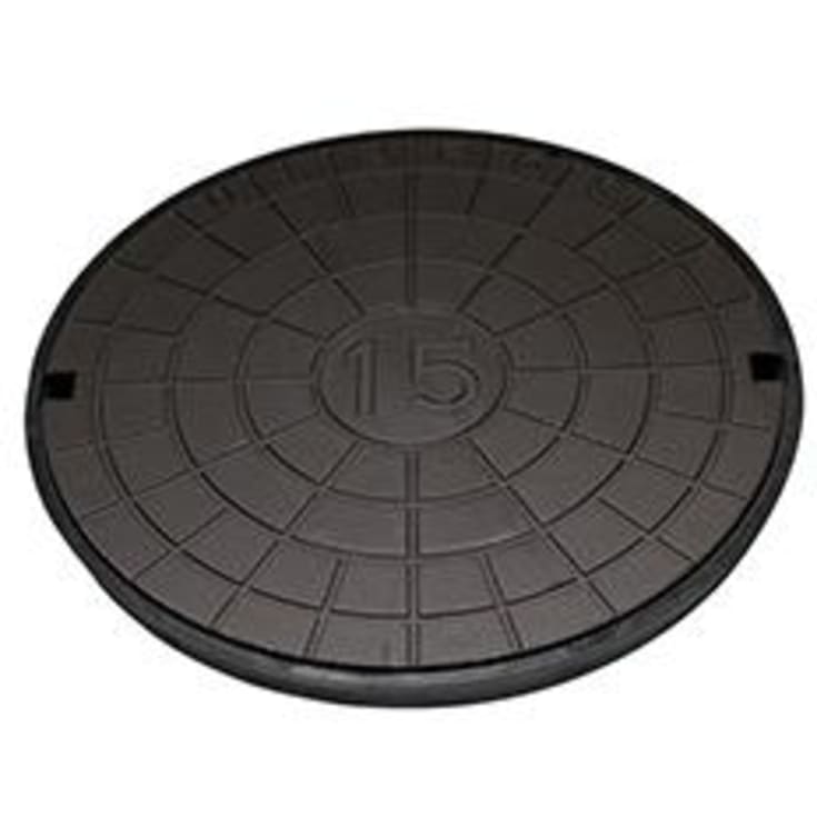 Ulefos dæksel m/pakning, 25 ton - Ø667 mm - SG-jern