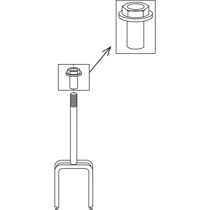 Gustavsberg NC-8 møtrik t/Cisternelåg