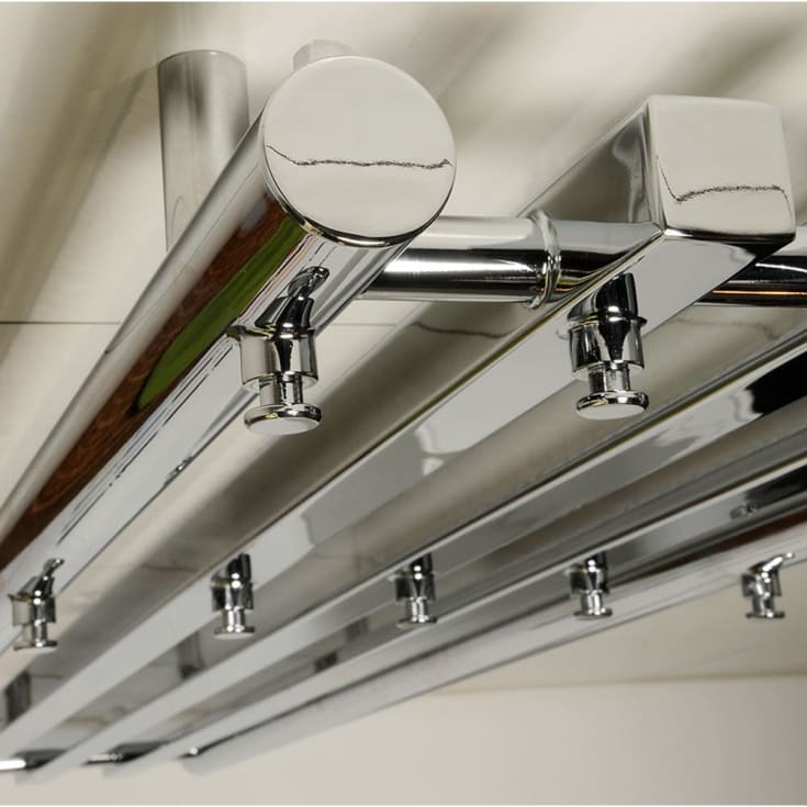 Kriss Zenit håndklædetørrer, kombi, 26,5x142 cm, krom