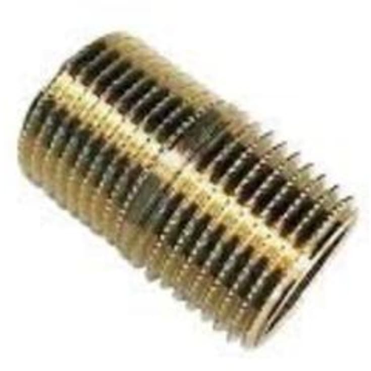 Messing slettnippel, 3/4"