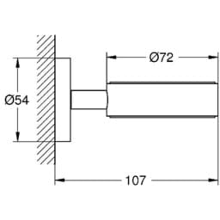 Grohe Essentials holder, krom