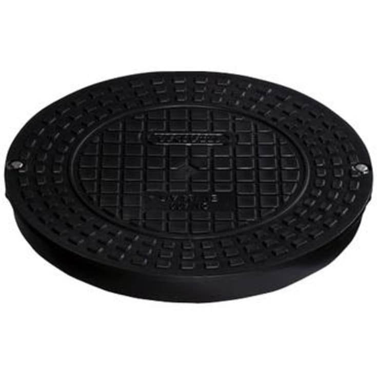 Wavin dæksel Ø510 mm, til Ø425 mm opføringsrør, sort plast