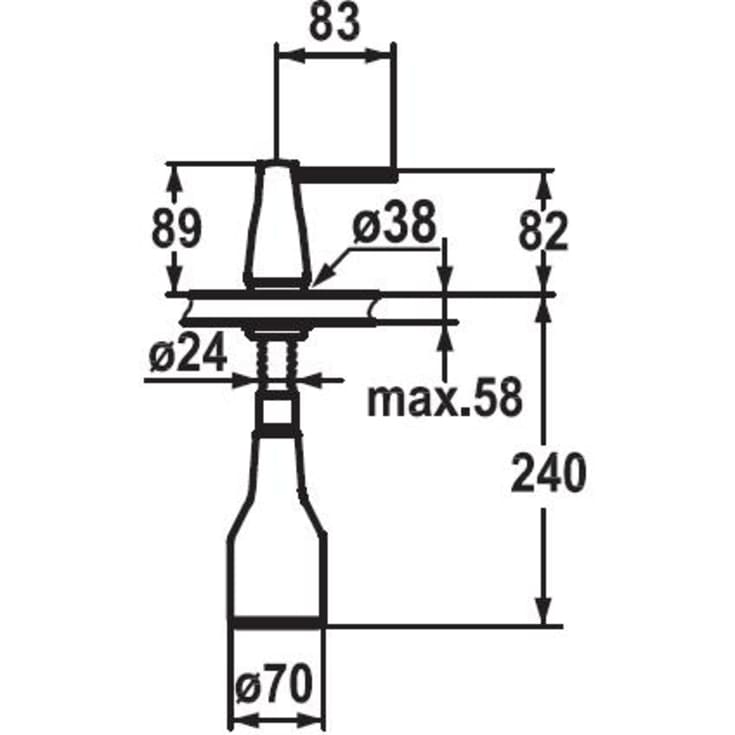 KWC Eve sæbedispenser, rustfri