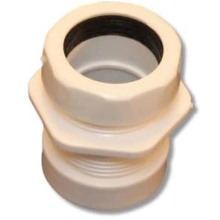 Purus overgang, Ø32 mm x 1 1/4", nippel, plast, hvid