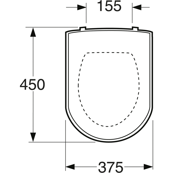 Gustavsberg Artic toiletbræt, soft close, aftagelig, hvid