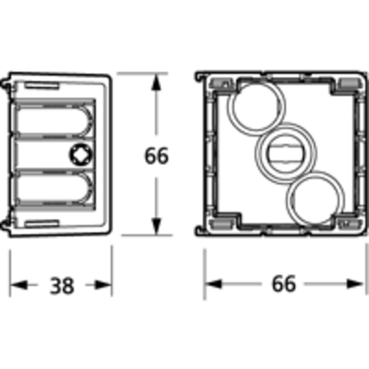 LK Opus 66 Kanaldåse, 1 modul