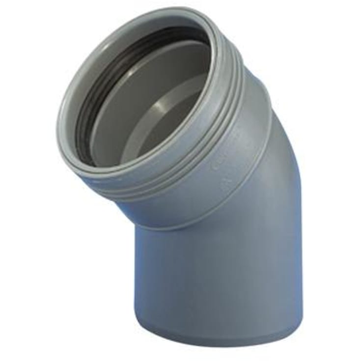 Wavin Wafix avloppsböj, 40°, Ø50 mm