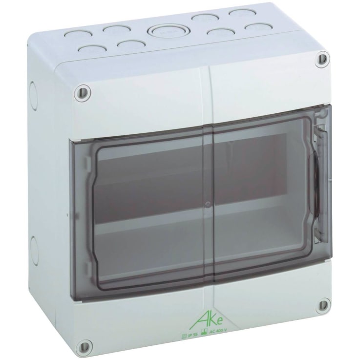 Gruppetavle AKe 09-L, 9 modul, uden PE/N terminal, IP55