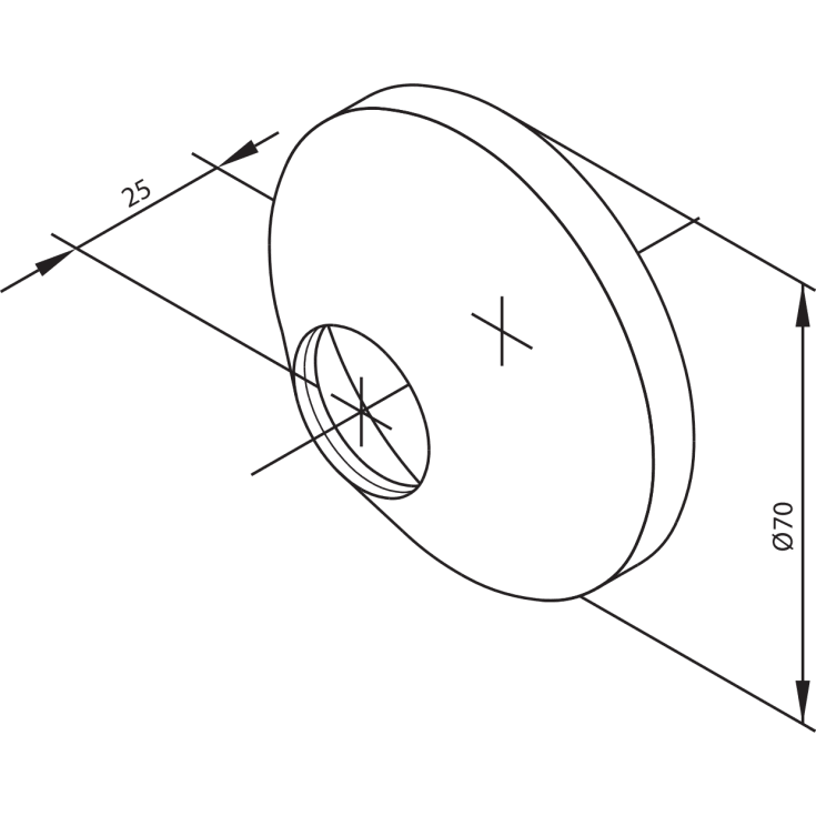 Damixa rosetter til forskruninger, 2 stk.
