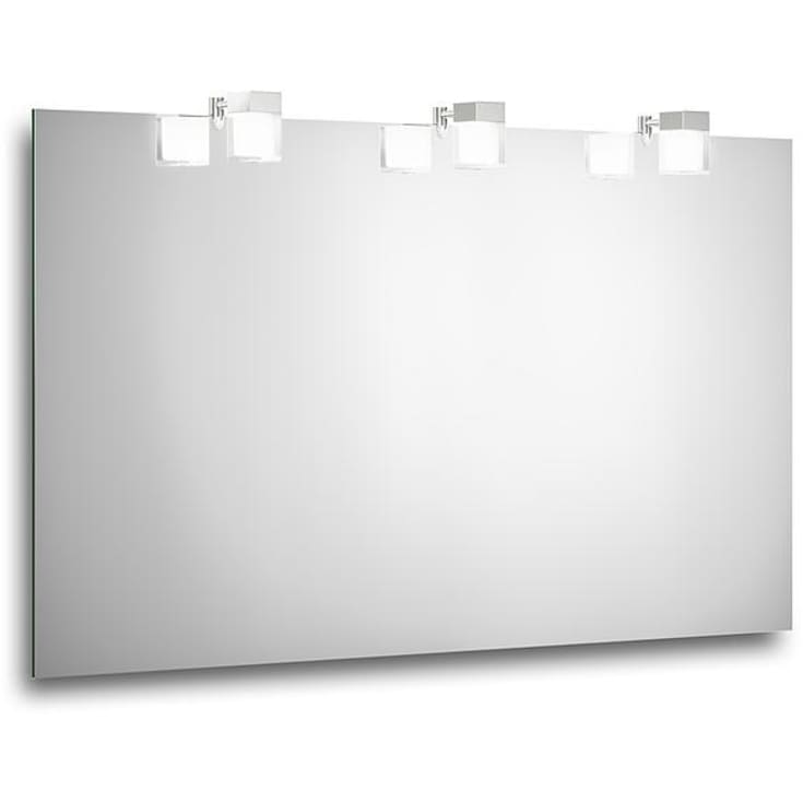 Gustavsberg Artic speil med lys, 120x65 cm