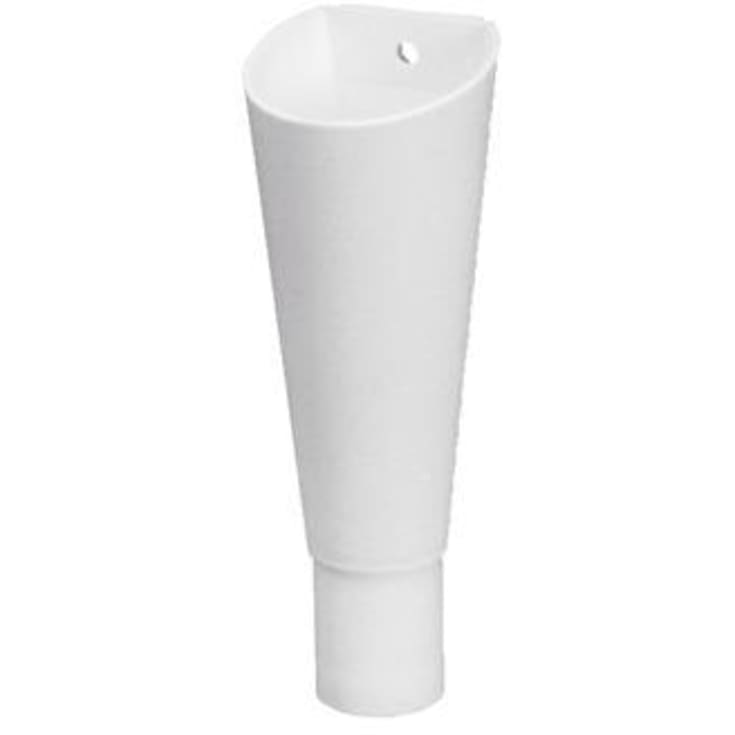Purus överloppstratt för Ø32 mm instick, muff, plast, vit