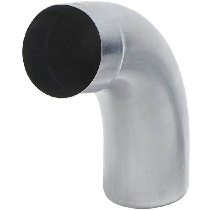 VMzinc bøjning, 72°, Ø100 mm, zink