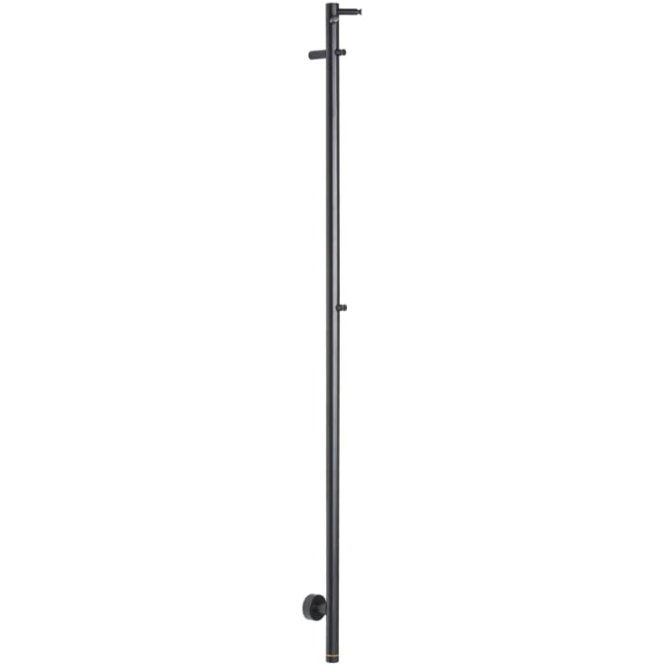 Kriss Uno handdukstork, el, 148x3 cm, matt svart