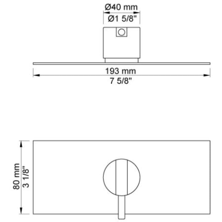 Vola BK1 kararmatur, krom