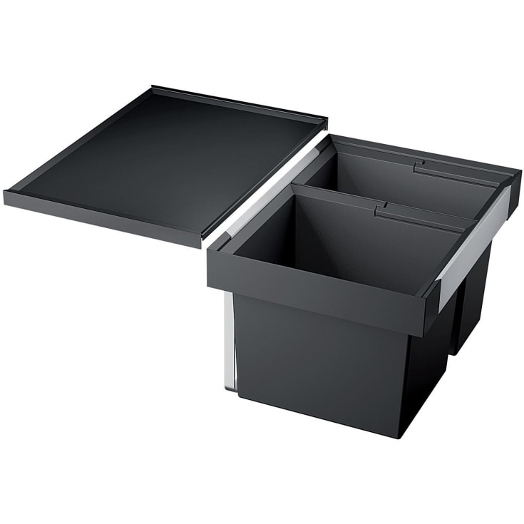 Blanco Flexon II 60/2 kildesorteringssystem, 49 liter, sort