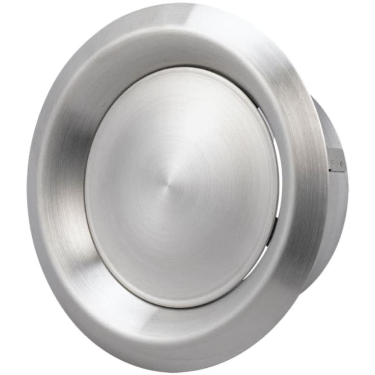 Duka ud- og indblæsningsventil, 125 mm, børstet stål