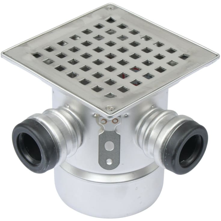 Blücher Squre afløbsskål, til beton og flisegulv, Ø110 mm