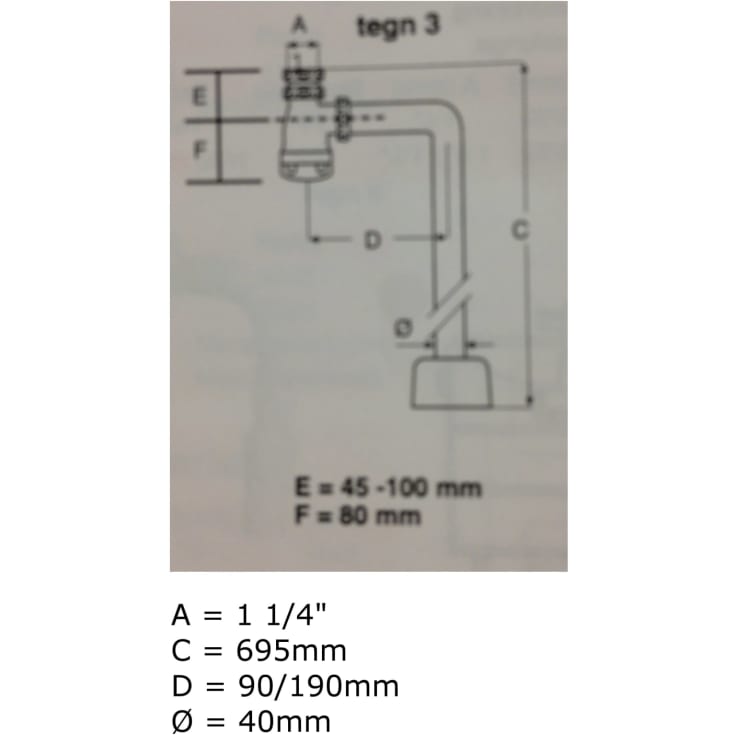 Purus vandlås, hvid