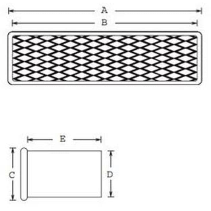 Duka murstensrist, 50x115 mm, galvaniseret