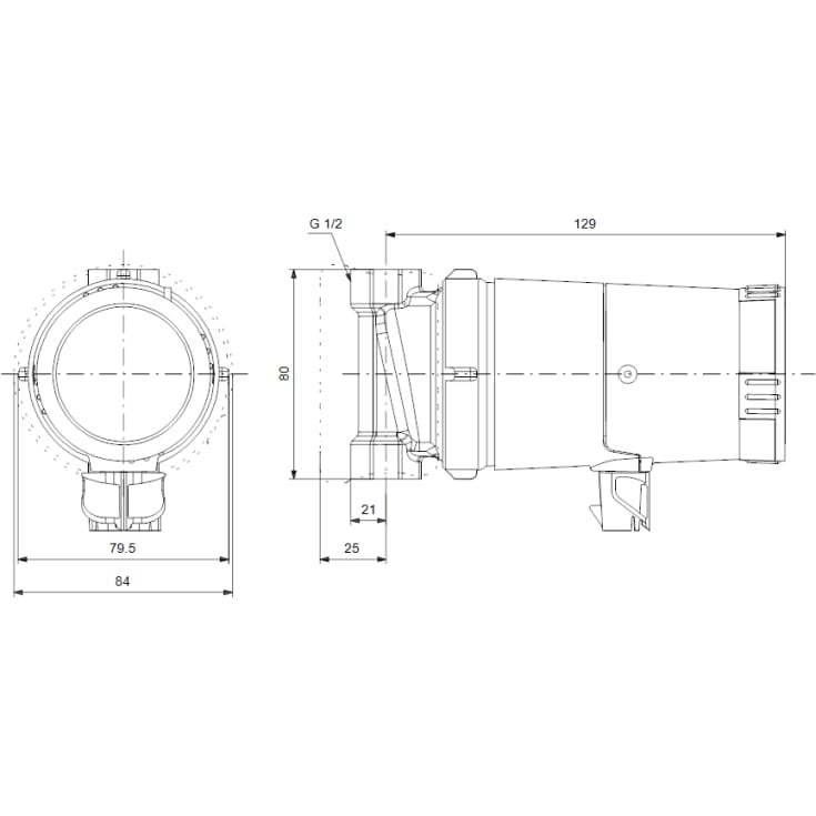 Grundfos Comfort UP 15-14B PM cirkulationspumpe 80 mm, brugsvand