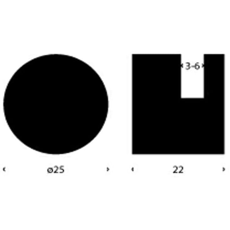 Frost Nova spejlbeslag, poleret rustfrit stål, 4 stk