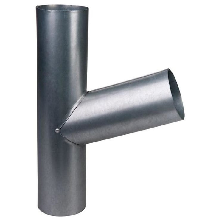 Plastmo grenrør 70 grader / Ø 90 mm, stål plus