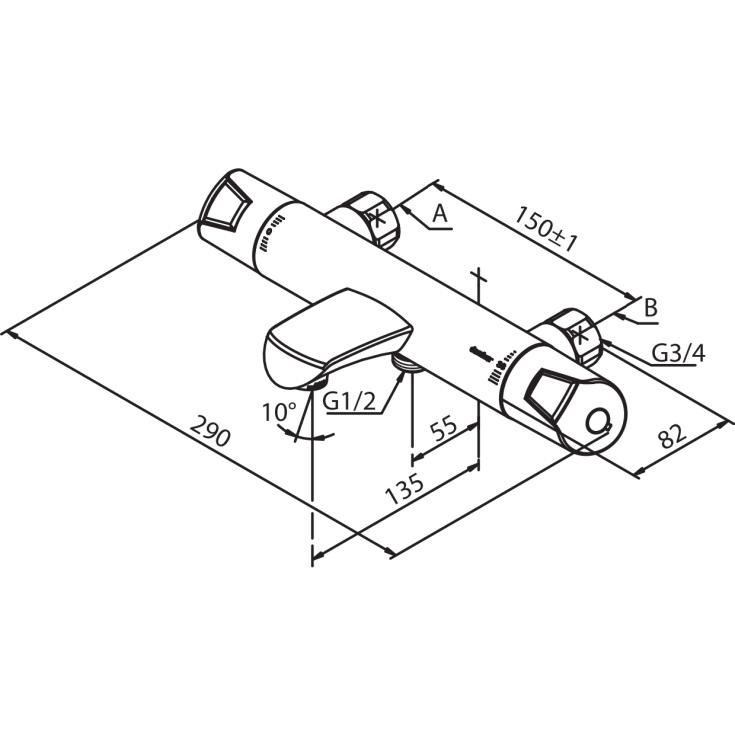 Damixa Rowan Thermixa 400 kararmatur, krom