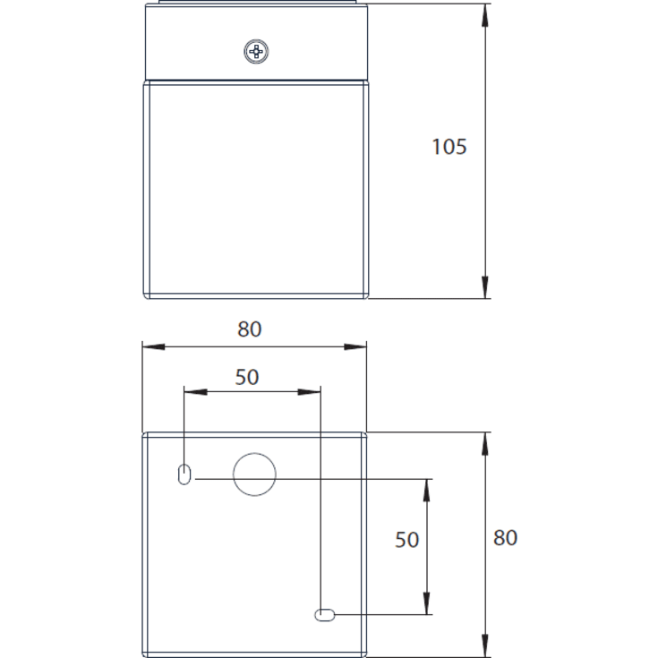Vægarmatur Astro 0635 Cube, krom, G9 max 40W, IP44