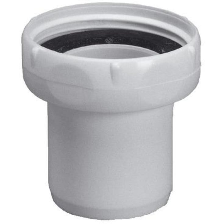 Purus overgangsmuffe, Ø40 mm x 1 1/2" mm, plast, hvid