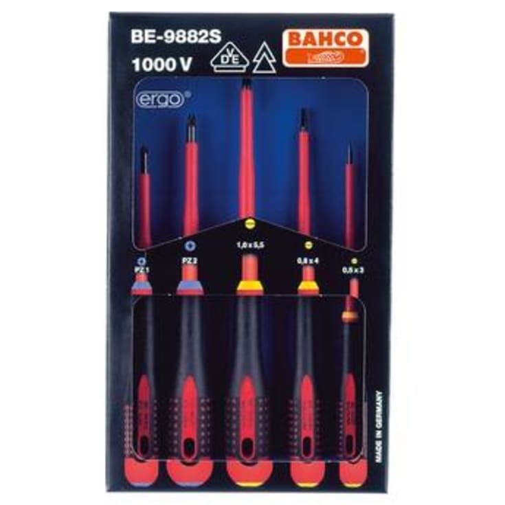 Bahco Skruetrækkersæt 5 dele 1000 Volt