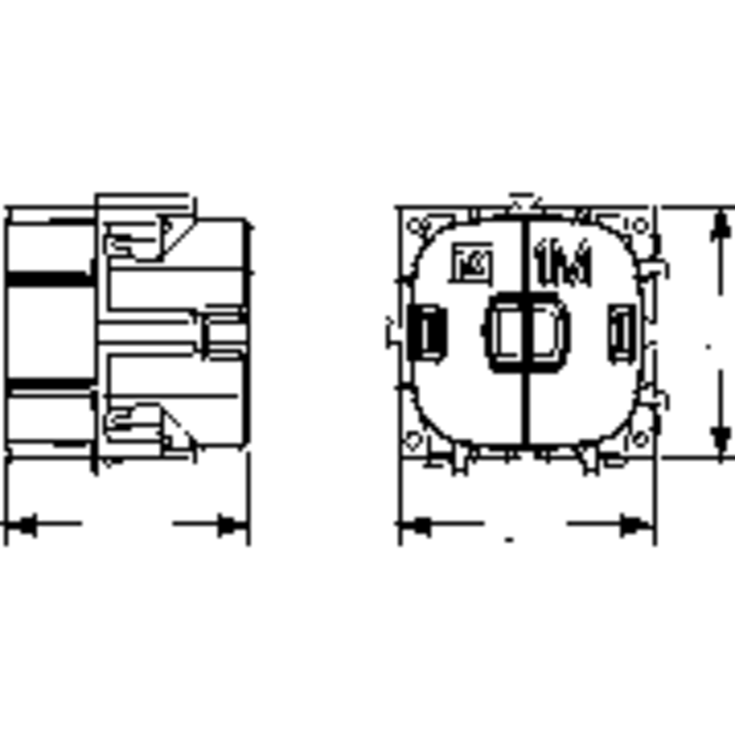 LK Fuga Indmuringsdåse, 1M, 49 mm dyb