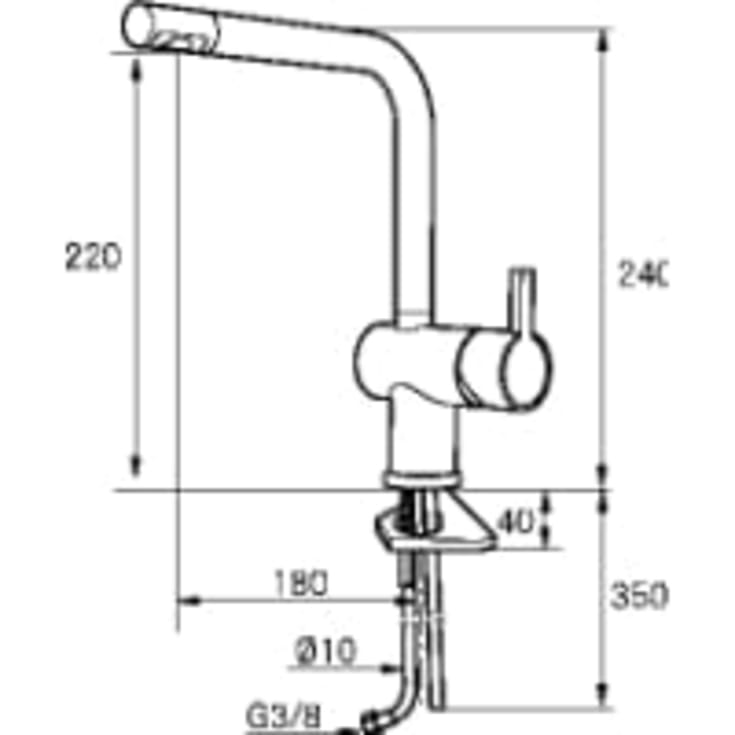 Mora Rexx K6 køkkenarmatur, krom