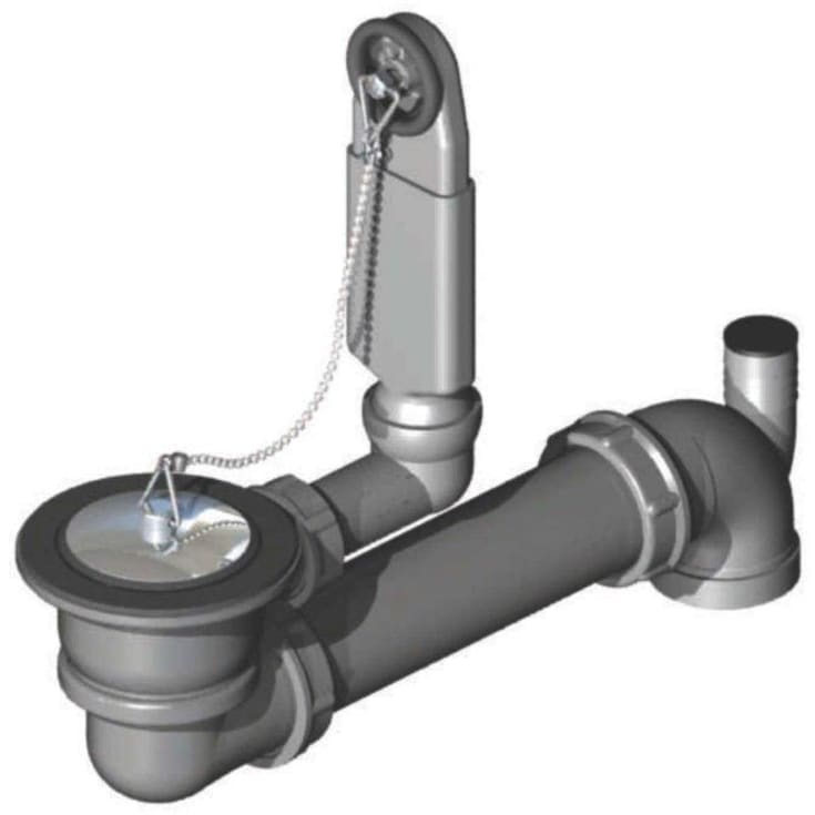 Intra A8 afløbssæt, krom