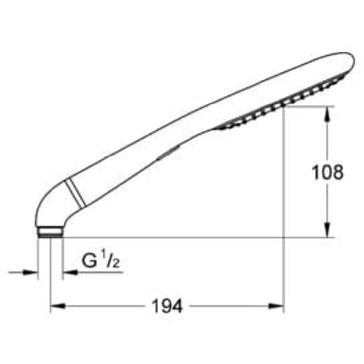 Grohe Rainshower 120 hånddusj, krom
