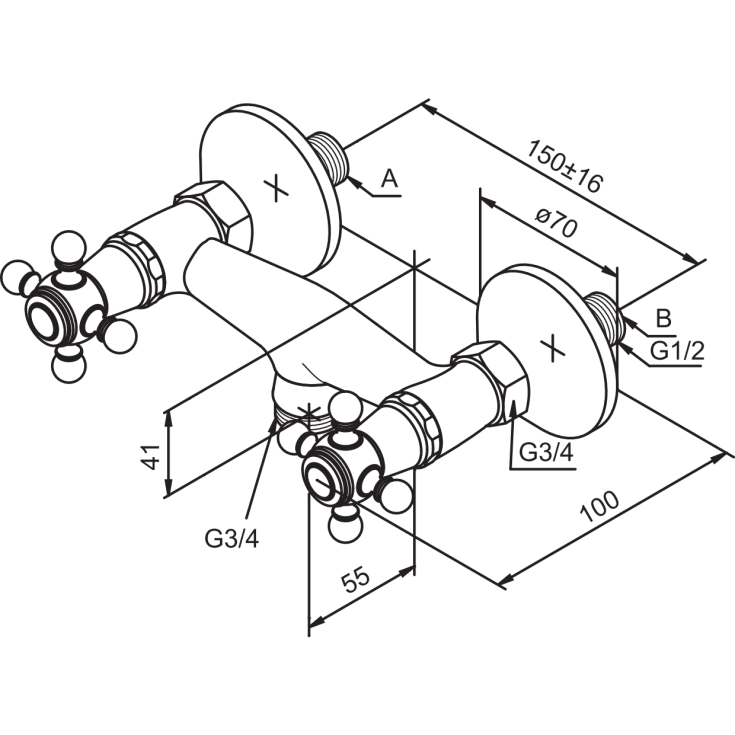 Damixa Tradition køkkenarmatur, krom