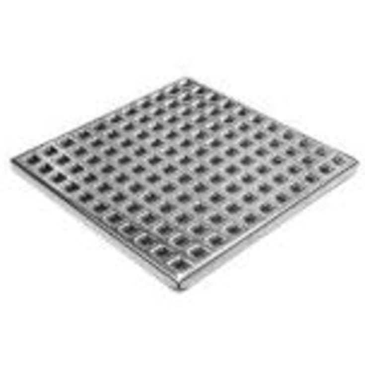 H.F. Hansen afløbsrist, 209x209 mm, rustfrit stål