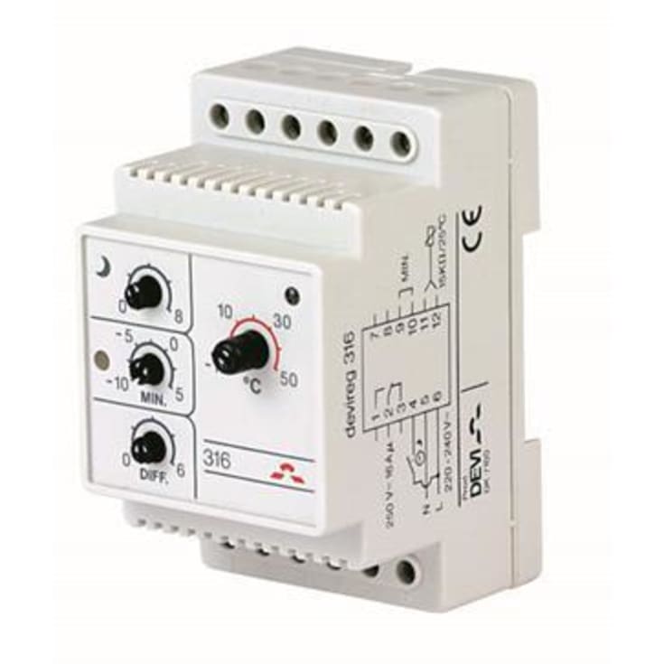 Termostat Devireg 316 -10° C-+50° C