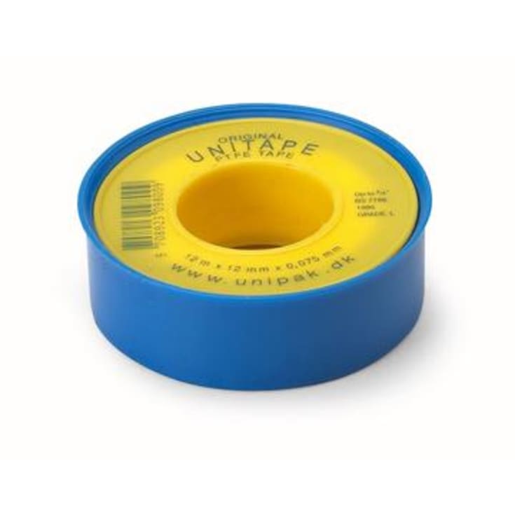 Unitape gevindtape, 12 x 0,075 mm, 12 m rulle