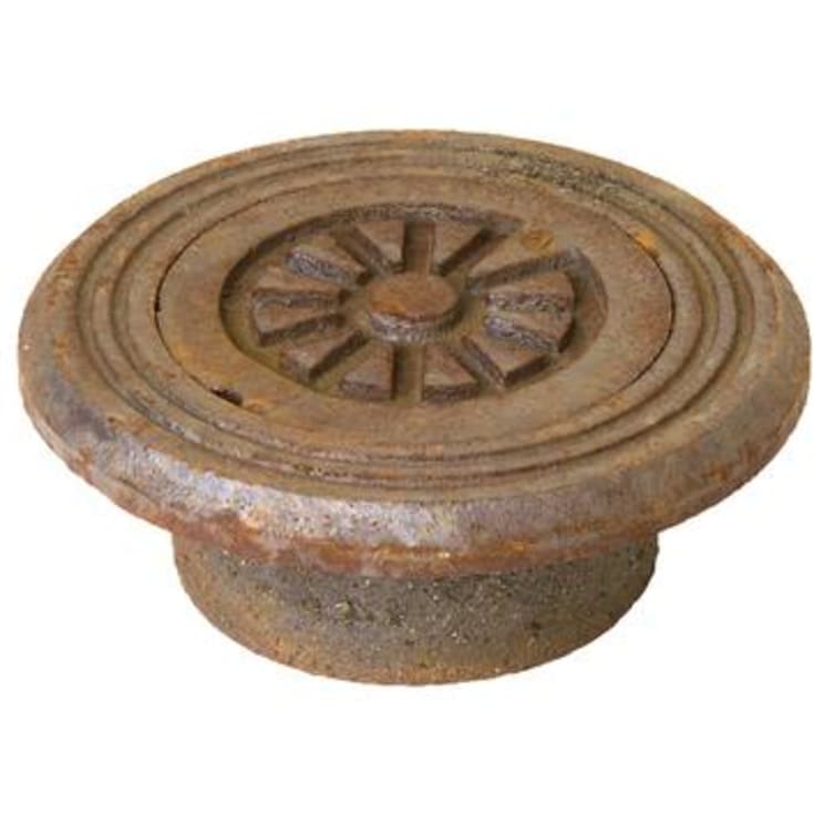 Jemi fast karm rundt m/dæksel til 110 mm rør, 1,5 ton - gråjern