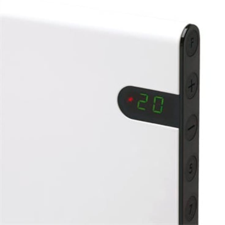 Glamox H30 panelovn med termostat 1000W/230V, hvit, 15 m²