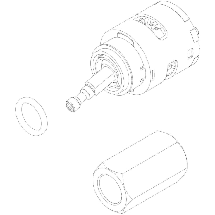 Damixa kartushe med O-ring og sekskantnøgle