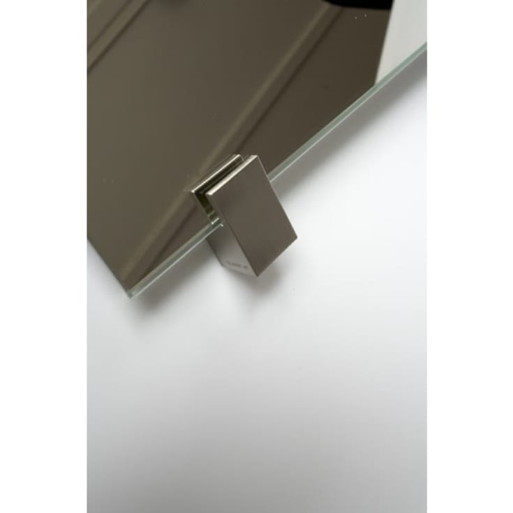 Frost Quadra spejlbeslag, børstet rustfrit stål, 4 stk