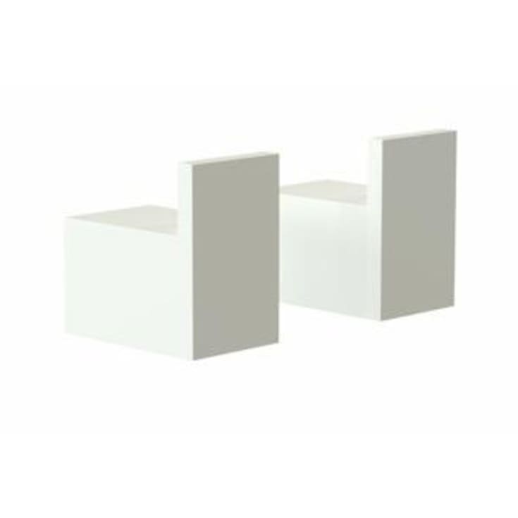 Frost Quadra håndklædekrog, 2 stk., hvid